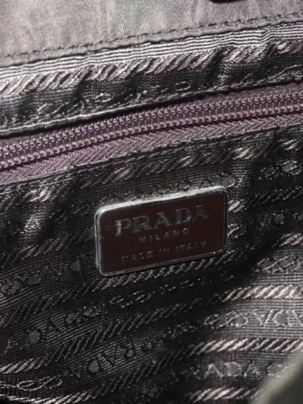 PRADA Backpack Nylon Khaki Silver Auth 164325 - Picture 12 of 16